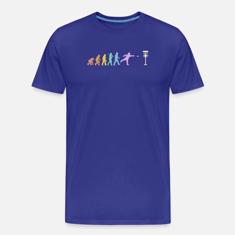 Discgolf Evolution Disc Golf Discgolfer - Männer Premium Bio T-Shirt - Königsblau