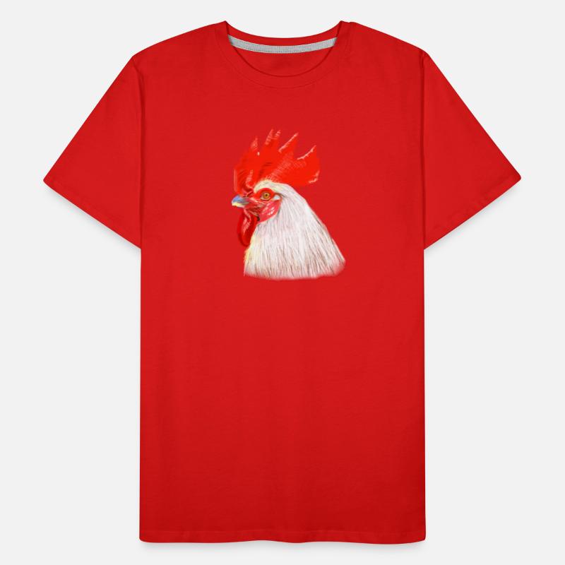 Illustration de jeu de couleur de tête T-shirt bio Premium Homme