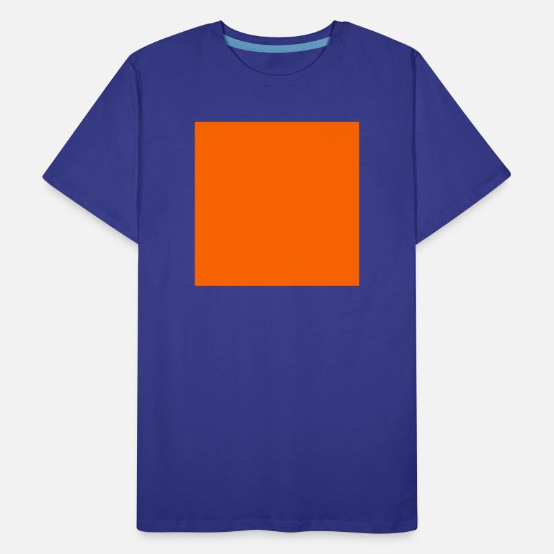Motif de blocs de couleurs dans des tons orange chauds T-shirt bio Premium Homme