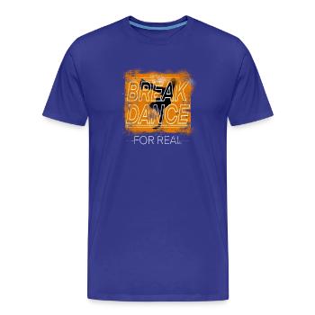 Breakdance - Men's Premium Organic T-Shirt - royal blue - Front - Damien (186cm)