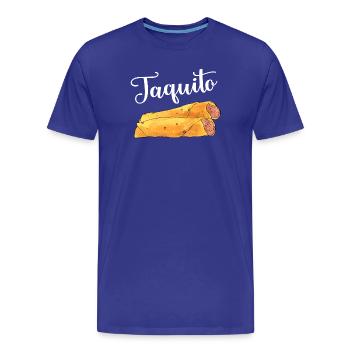 Taco Taquito Match - Men's Premium Organic T-Shirt - royal blue - Front - Damien (186cm)
