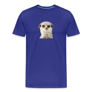 meerkat - Men's Premium Organic T-Shirt - royal blue - Front - Damien (186cm)