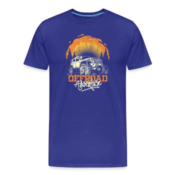 Offroad Adventure Jeep Sunset - T-shirt bio Premium Homme - bleu roi - Devant - Damien (186cm)