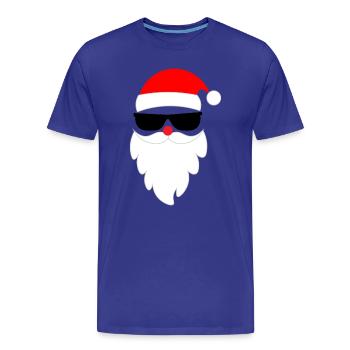 Cool Santa Claus Santa Claus - Men's Premium Organic T-Shirt - royal blue - Front - Damien (186cm)