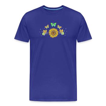 Collectionneur d'insectes papillons - T-shirt bio Premium Homme - bleu roi - Devant - Damien (186cm)