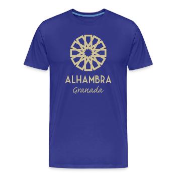 Alhambra Granada 1 - Men's Premium Organic T-Shirt - royal blue - Front - Damien (186cm)