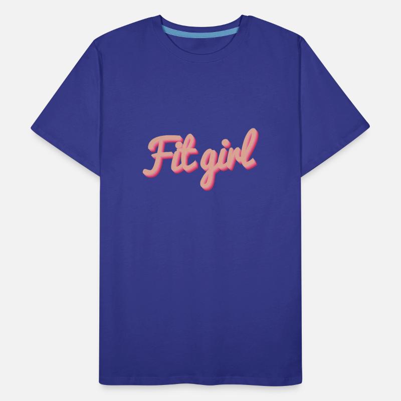 Fitgirl Rose 3D Script T-shirt bio Premium Homme
