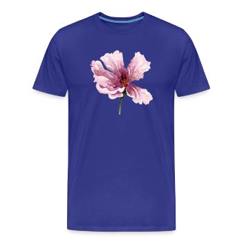 blume - Männer Premium Bio T-Shirt - Königsblau - Vorne - Damien (186cm)