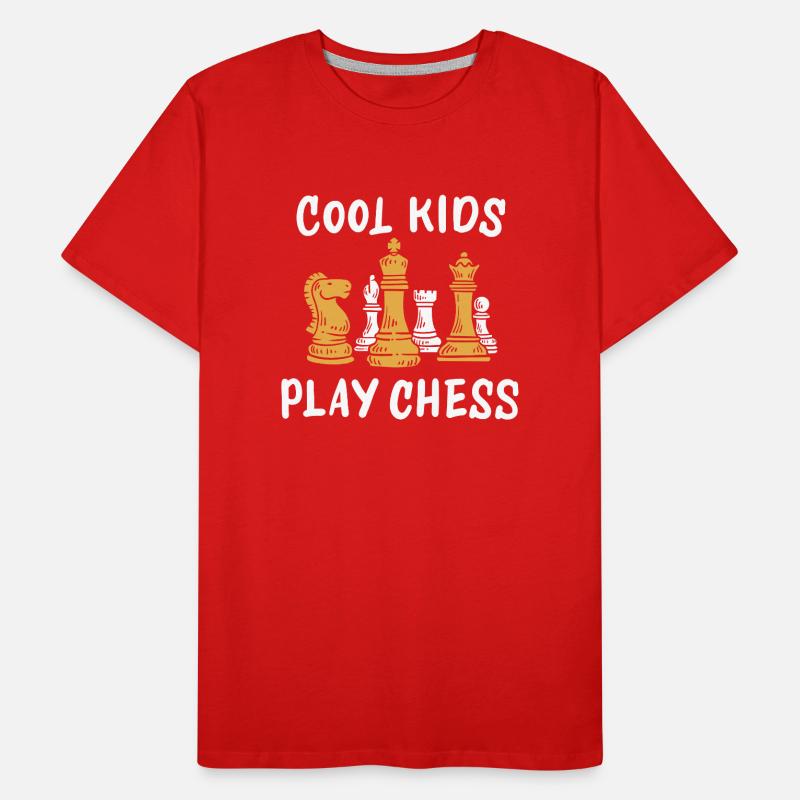 Pièces d'échecs T-shirt bio Premium Homme