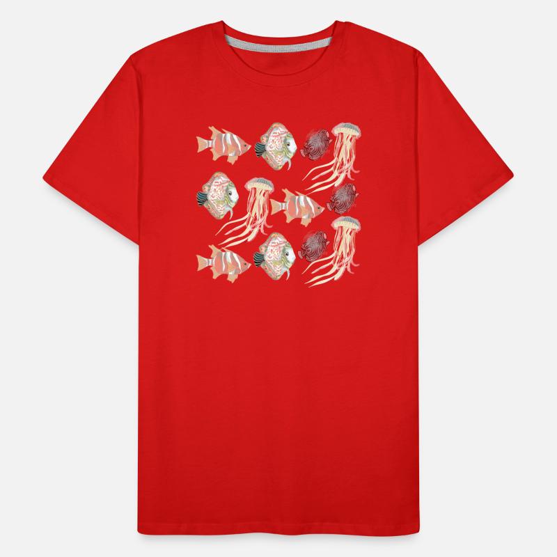 SEALIFE PATTERN Men's Premium Organic T-Shirt