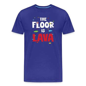 Grimpeurs Bloc - T-shirt bio Premium Homme - bleu roi - Devant - Damien (186cm)
