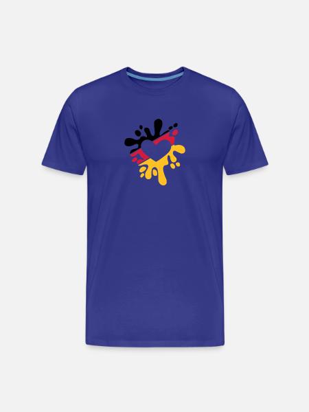 Germany love - Men's Premium Organic T-Shirt - royal blue