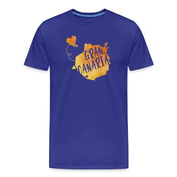 Gran Canaria - Männer Premium Bio T-Shirt - Königsblau - Vorne - Damien (186cm)