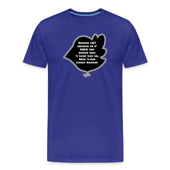 SWABIAN SAYING - Men's Premium Organic T-Shirt - royal blue - Front - Damien (186cm)