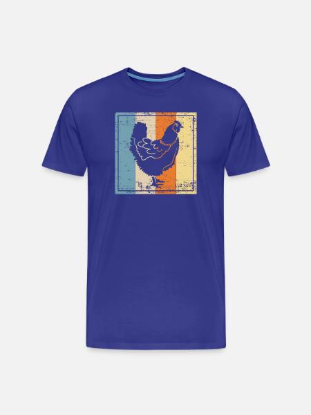 Huhn - Männer Premium Bio T-Shirt - Königsblau
