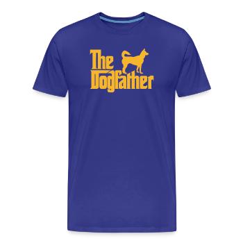 the Dogfather chien - T-shirt bio Premium Homme - bleu roi - Devant - Damien (186cm)