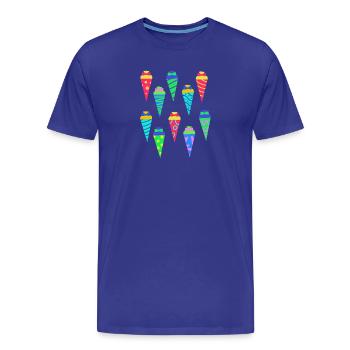 School bag sugar bag School start school start - Men's Premium Organic T-Shirt - royal blue - Front - Damien (186cm)