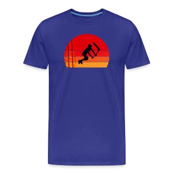 Vintage Stunt Scooter - T-shirt bio Premium Homme - bleu roi - Devant - Damien (186cm)
