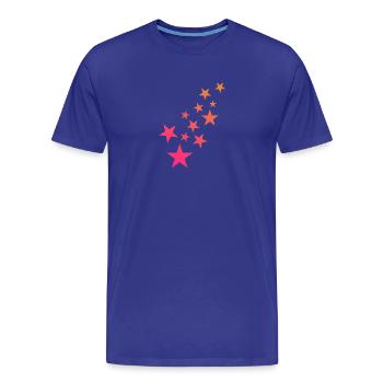 Astérisque motif décoration - T-shirt bio Premium Homme - bleu roi - Devant - Damien (186cm)