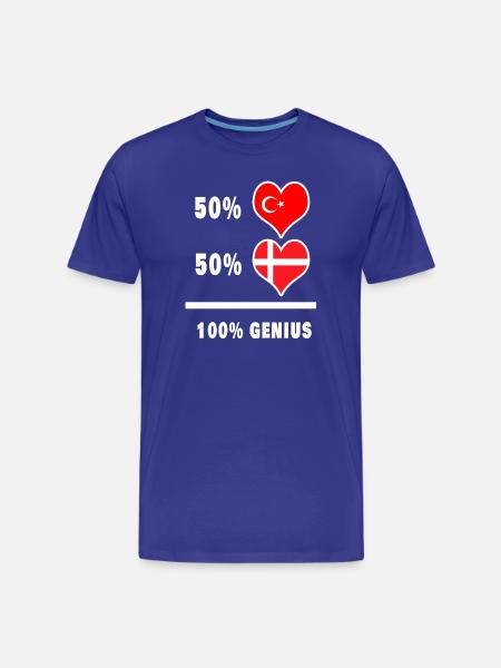 Denmark and Turkey awesome / gift - Men's Premium Organic T-Shirt - royal blue