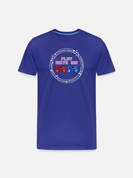 Multiplayer Gamer Controller Zocker - Männer Premium Bio T-Shirt - Königsblau