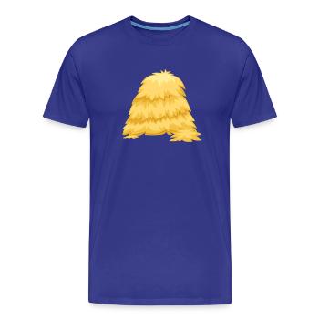 Warum liegt hier Stroh Lustiger Spruch - Männer Premium Bio T-Shirt - Königsblau - Vorne - Damien (186cm)