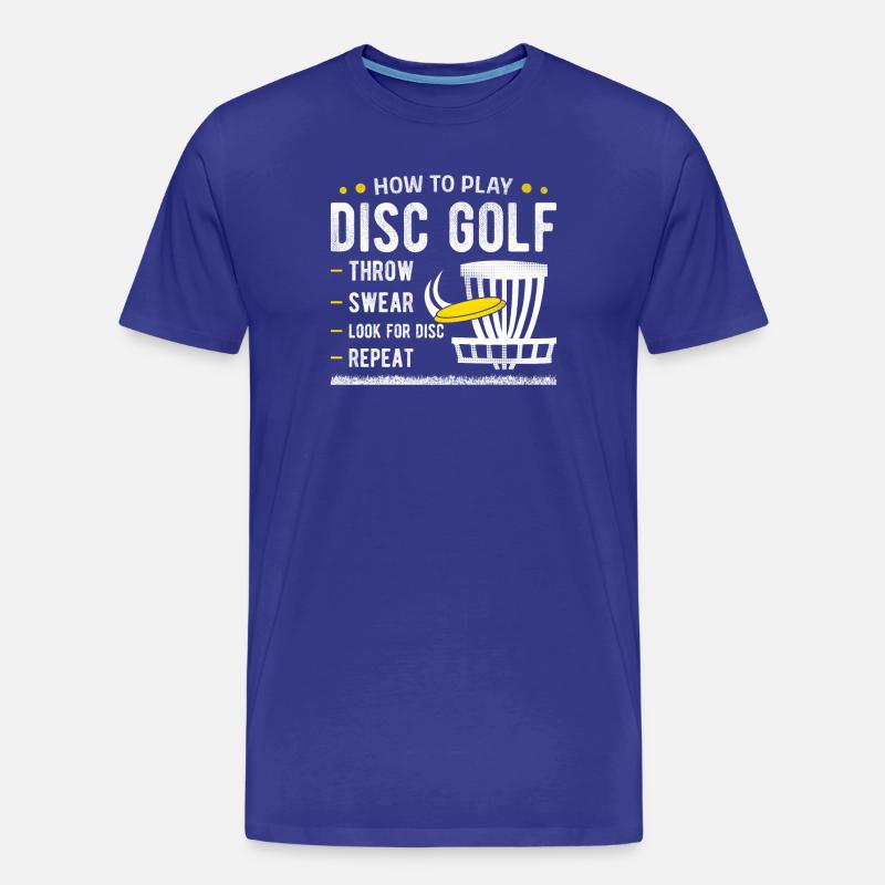 Disc Golf - Männer Premium Bio T-Shirt - Königsblau