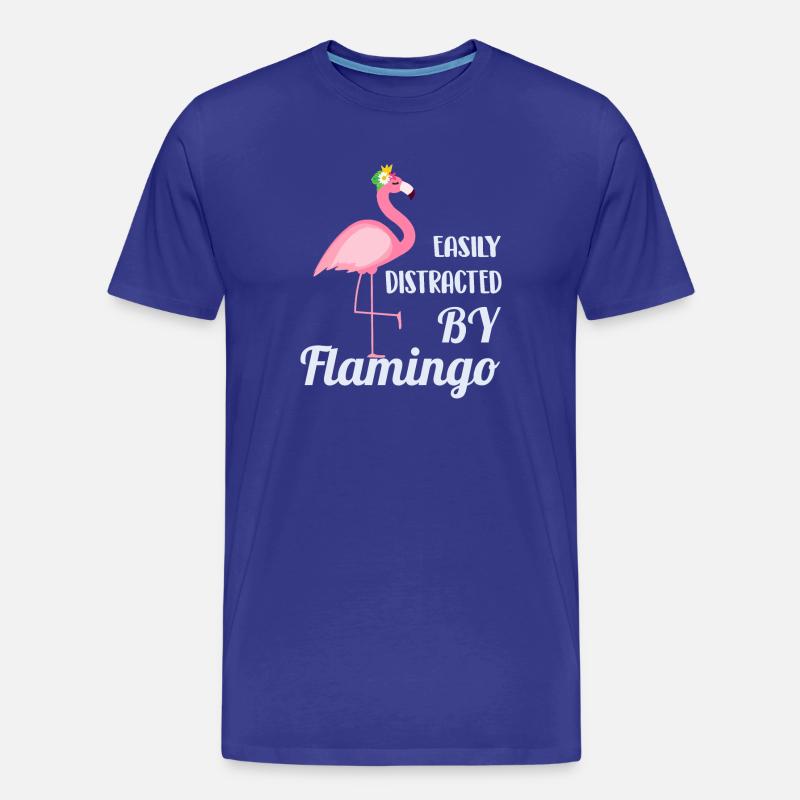 Flamingo - Männer Premium Bio T-Shirt - Königsblau