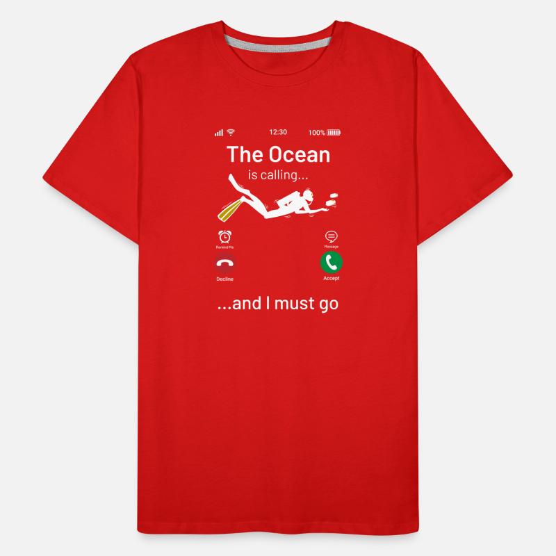 diver Men's Premium Organic T-Shirt