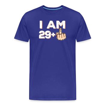 30 Statement Dreißigster Geburtstag - Männer Premium Bio T-Shirt - Königsblau - Vorne - Damien (186cm)