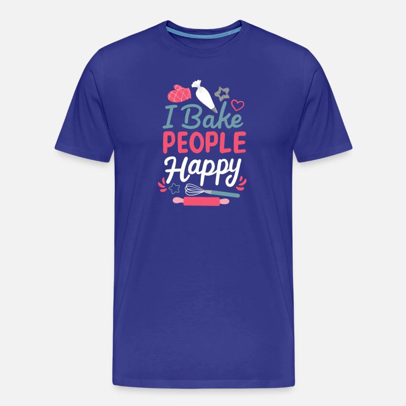 Backen Bäckerei Hobbybäcker - Männer Premium Bio T-Shirt - Königsblau