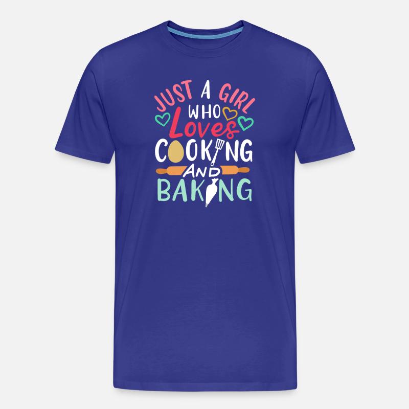 Kochen Backen - Männer Premium Bio T-Shirt - Königsblau