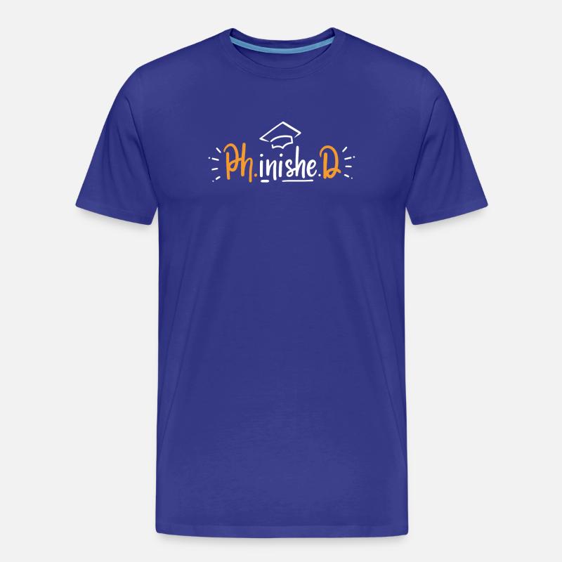 PhD Doktorat Abschluss - Männer Premium Bio T-Shirt - Königsblau