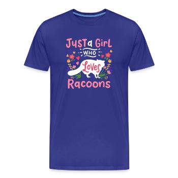 Ratons laveurs Amoureux des ratons laveurs - T-shirt bio Premium Homme - bleu roi - Devant - Damien (186cm)