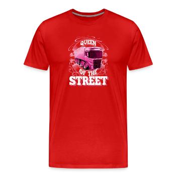 Truck driver - Men's Premium Organic T-Shirt - red - Front - Damien (186cm)