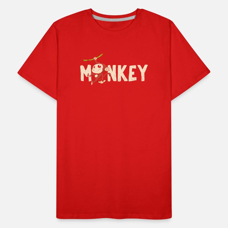 Monkey Primate Monkey Men's Premium Organic T-Shirt