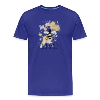 Bee Bee Child - Men's Premium Organic T-Shirt - royal blue - Front - Damien (186cm)