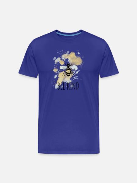 Bee Bee Child - Men's Premium Organic T-Shirt - royal blue