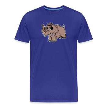 Sweet mammoth - Men's Premium Organic T-Shirt - royal blue - Front - Damien (186cm)