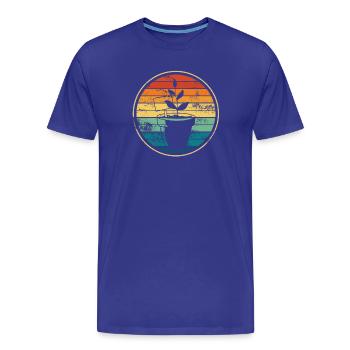 Plante Plantes Jardin - T-shirt bio Premium Homme - bleu roi - Devant - Damien (186cm)
