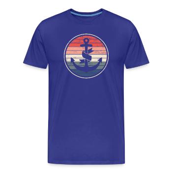 Bateau bateau capitaine - T-shirt bio Premium Homme - bleu roi - Devant - Damien (186cm)