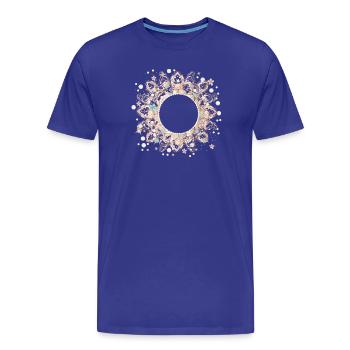 cadre imaginatif en dentelle délicate - T-shirt bio Premium Homme - bleu roi - Devant - Damien (186cm)