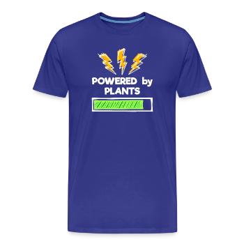 Umweltbewusst Vegan Statement - Männer Premium Bio T-Shirt - Königsblau - Vorne - Damien (186cm)