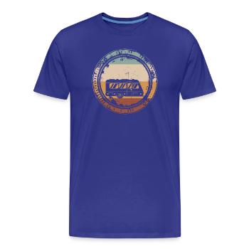 Camping Camping Camping Caravane - T-shirt bio Premium Homme - bleu roi - Devant - Damien (186cm)