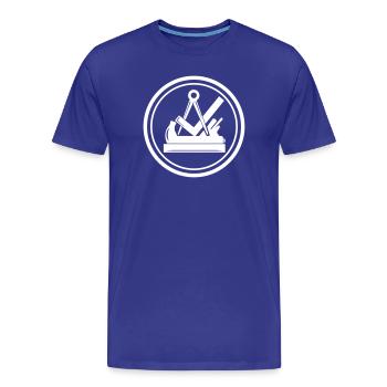 Traditionnelle ébéniste de menuisier - T-shirt bio Premium Homme - bleu roi - Devant - Damien (186cm)