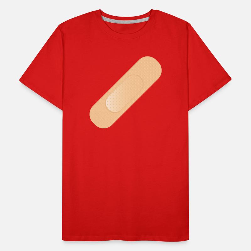 simple sticking plaster as a design element Men's Premium Organic T-Shirt