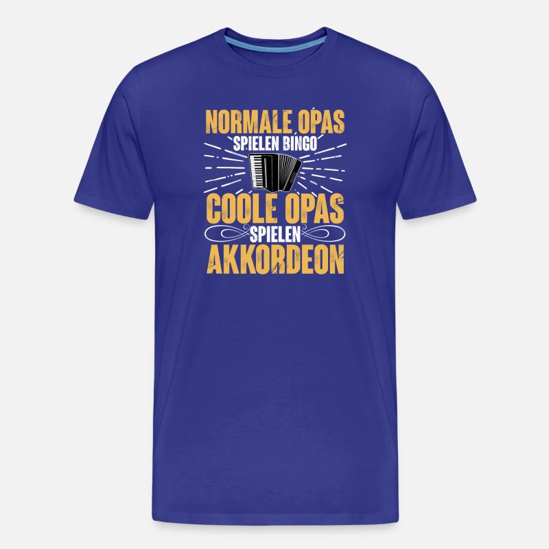 Akkordeon - Männer Premium Bio T-Shirt - Königsblau