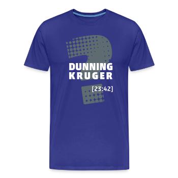 Dunning Kruger - Männer Premium Bio T-Shirt - Königsblau - Vorne - Damien (186cm)