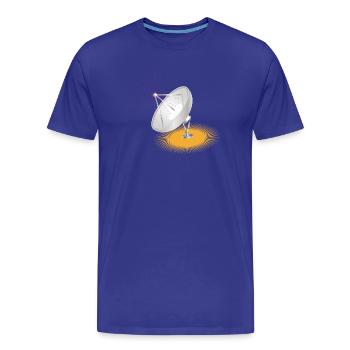 L’antenne parabolique, élément de conception - T-shirt bio Premium Homme - bleu roi - Devant - Damien (186cm)