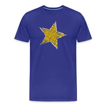 ETOILE. ETOILES. STAR. ETOILES. FÊTE. ANNIVERSAIRE - T-shirt bio Premium Homme - bleu roi - Devant - Damien (186cm)